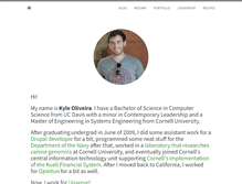 Tablet Screenshot of kyleoliveira.net